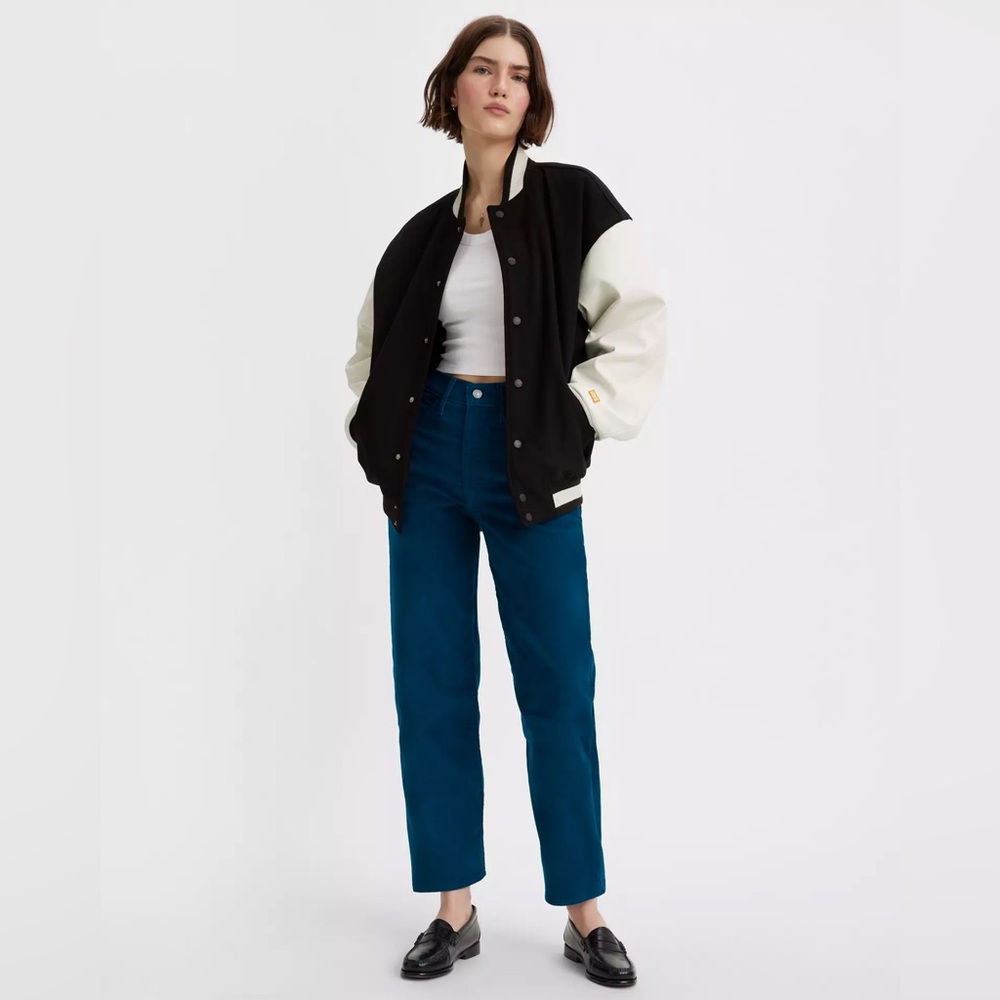 Levi’s rib are straight ankle blue corduroy pants